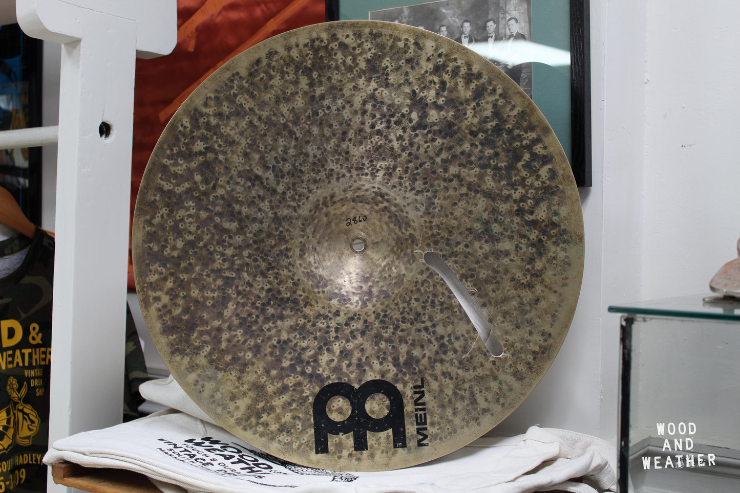 Used Meinl 20" Byzance Dark Ride Cymbal 2860g - Repair