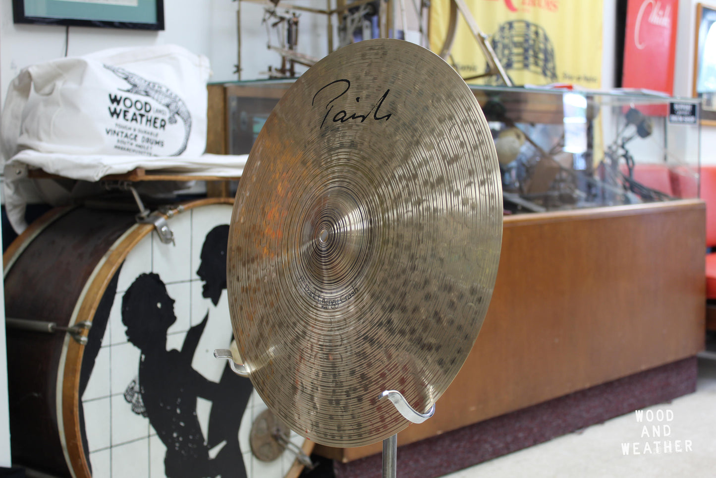 Used Paiste 17" Signature Dark Energy Mark I Crash Cymbal 1235g