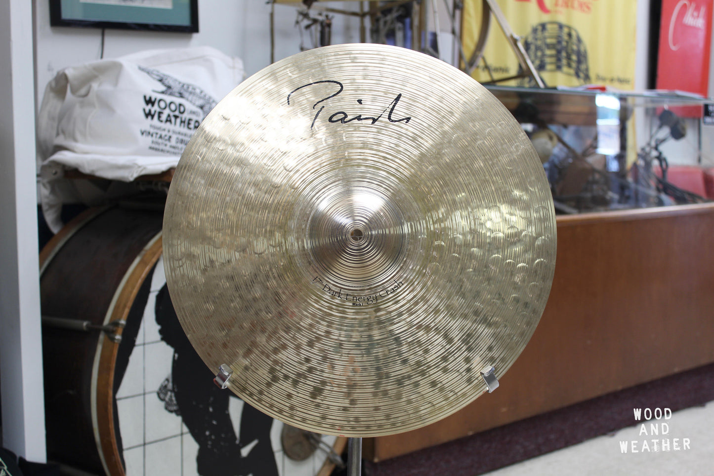 Used Paiste 17" Signature Dark Energy Mark I Crash Cymbal 1235g