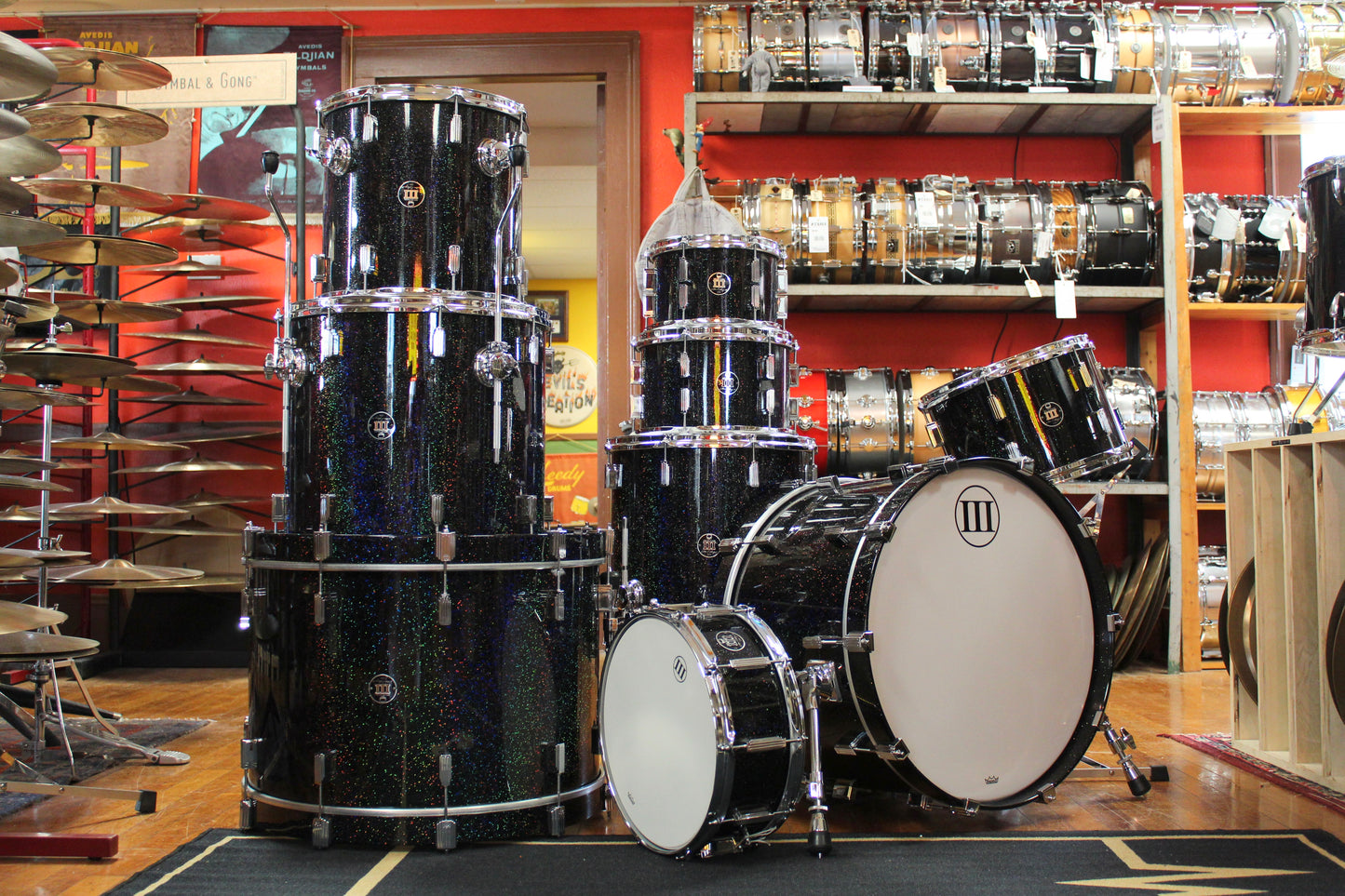 1970s Ludwig Standard in Gold Strata 14x22 9x13 5x14