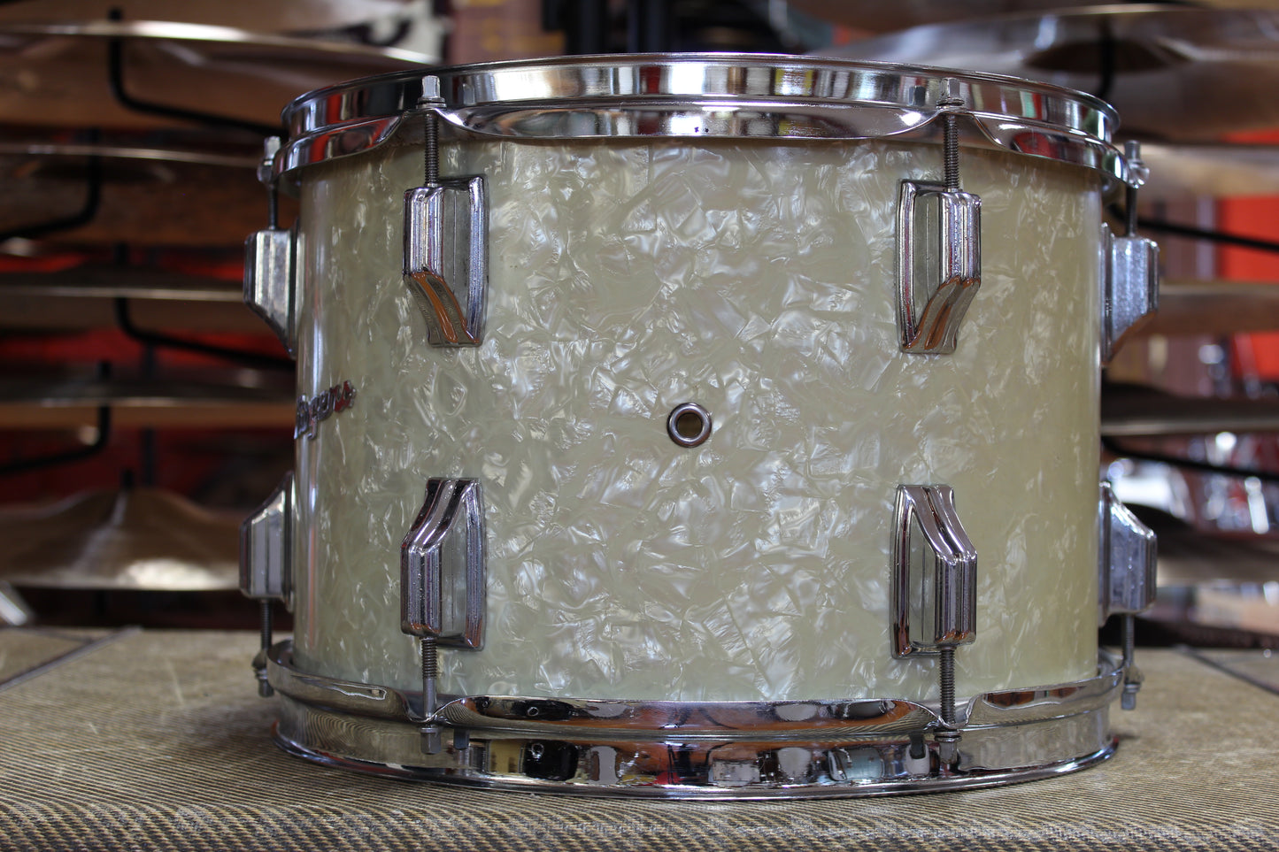 1960s Rogers Holiday in White Marine Pearl 14x20 16x14 9x13
