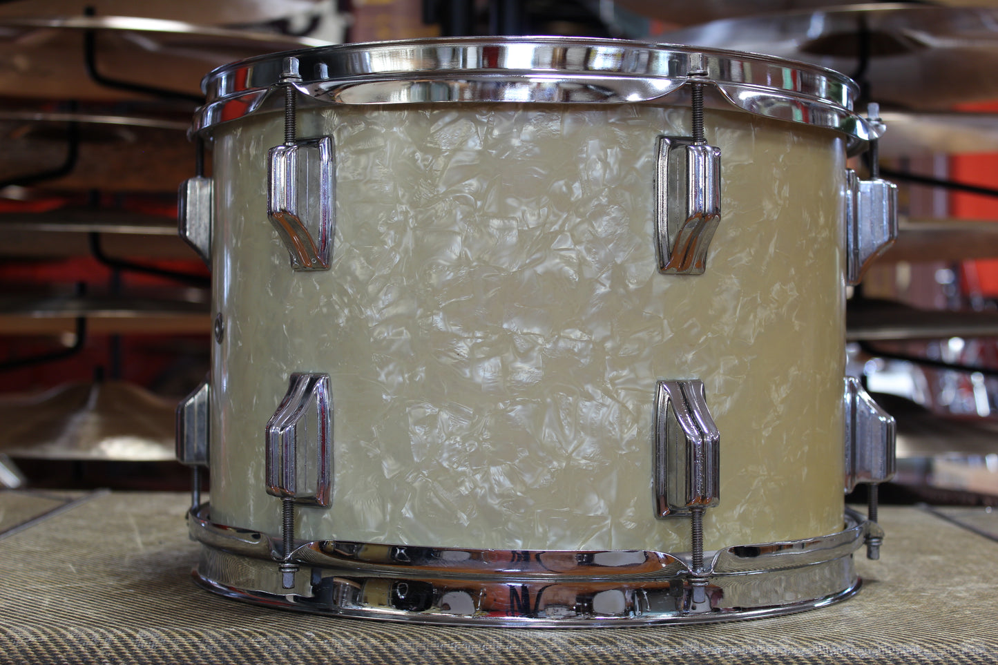 1960s Rogers Holiday in White Marine Pearl 14x20 16x14 9x13