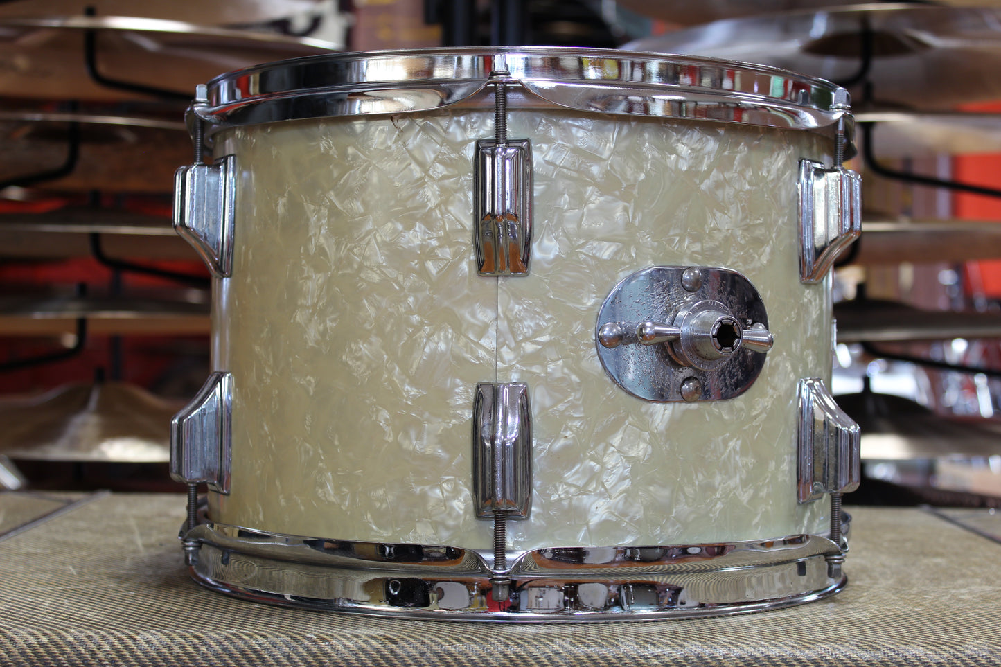 1960s Rogers Holiday in White Marine Pearl 14x20 16x14 9x13