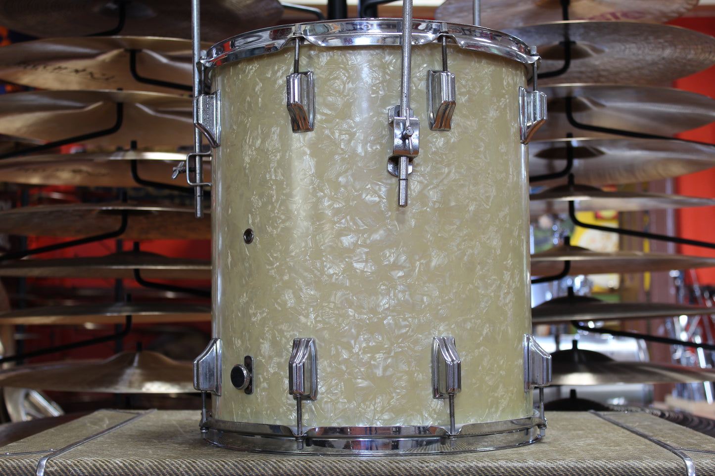 1960s Rogers Holiday in White Marine Pearl 14x20 16x14 9x13