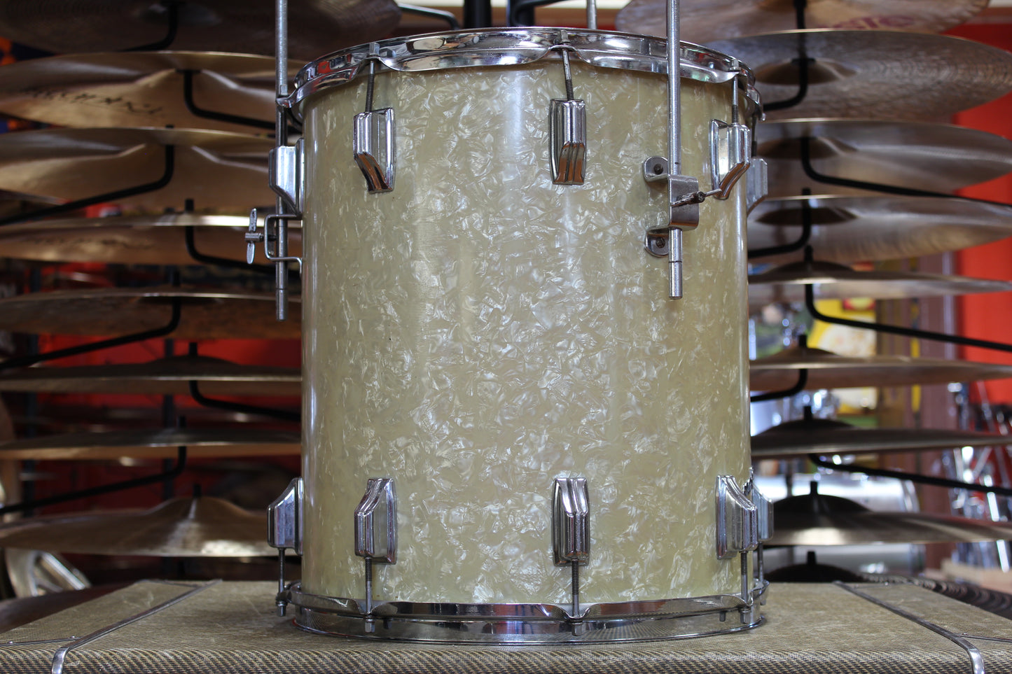 1960s Rogers Holiday in White Marine Pearl 14x20 16x14 9x13