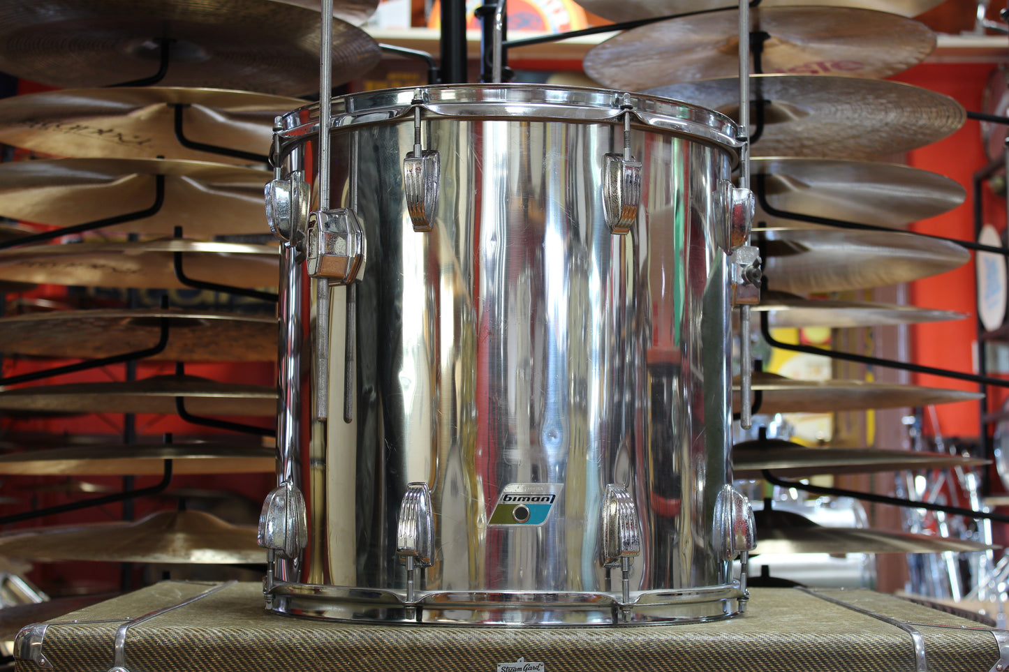 1970s Ludwig Hollywood Stainless Steel 14x22 16x16 9x13 8x12