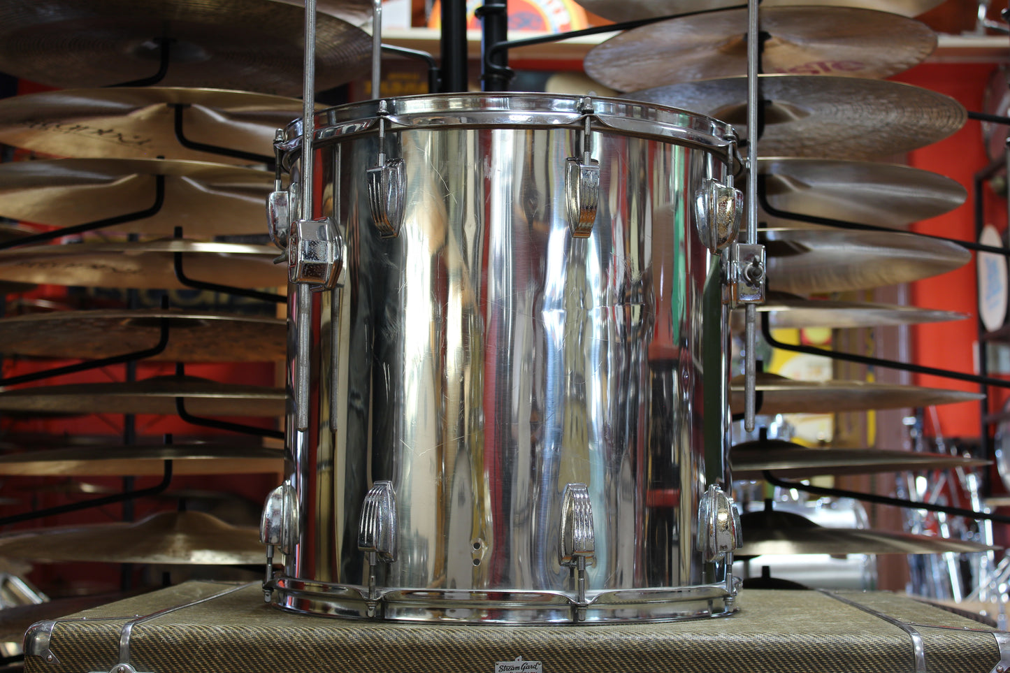 1970s Ludwig Hollywood Stainless Steel 14x22 16x16 9x13 8x12