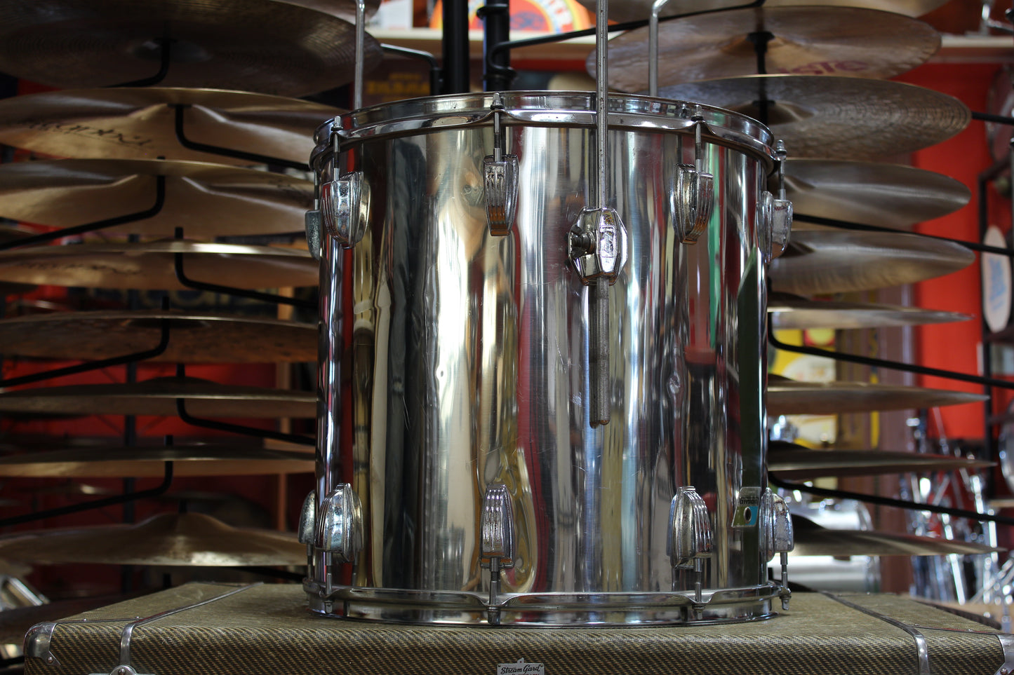 1970s Ludwig Hollywood Stainless Steel 14x22 16x16 9x13 8x12