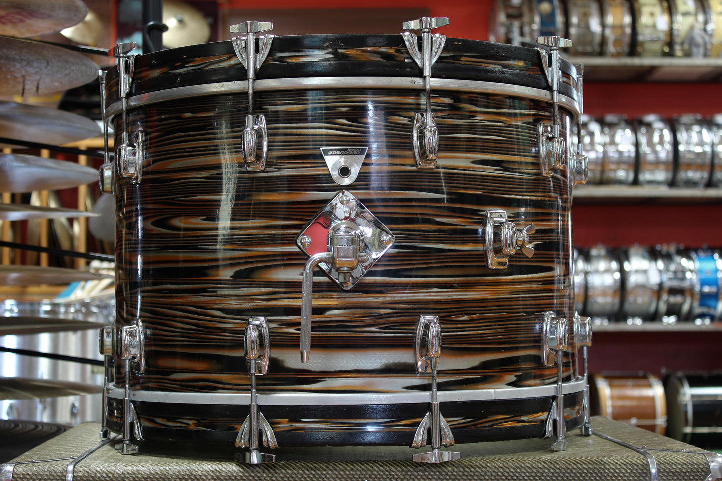 1970s Ludwig Standard in Gold Strata 14x22 9x13 5x14