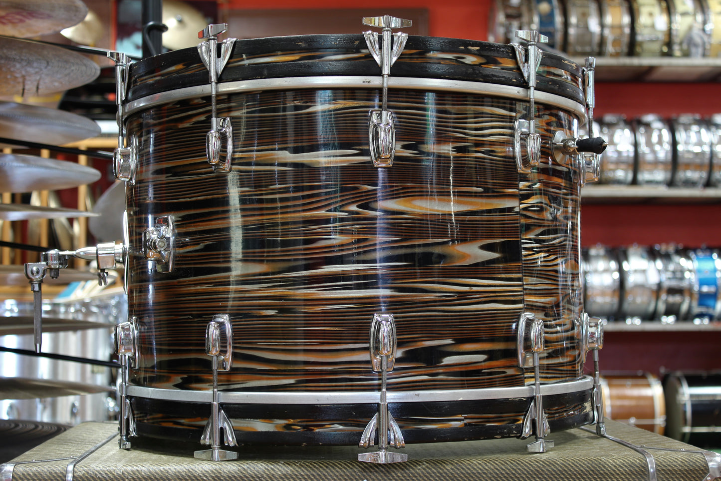1970s Ludwig Standard in Gold Strata 14x22 9x13 5x14