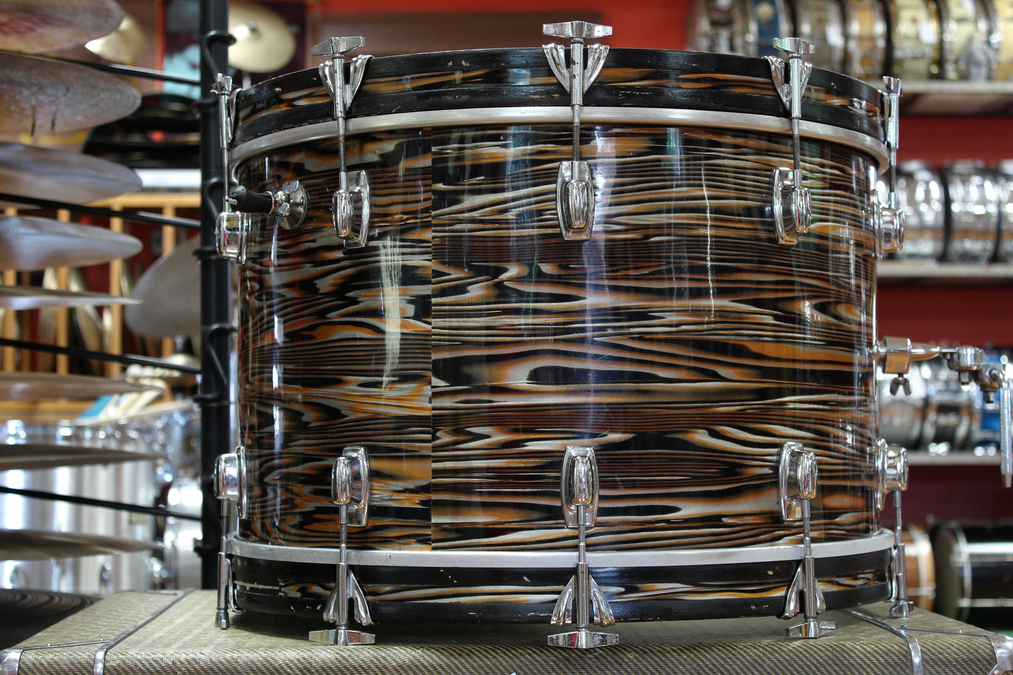 1970s Ludwig Standard in Gold Strata 14x22 9x13 5x14