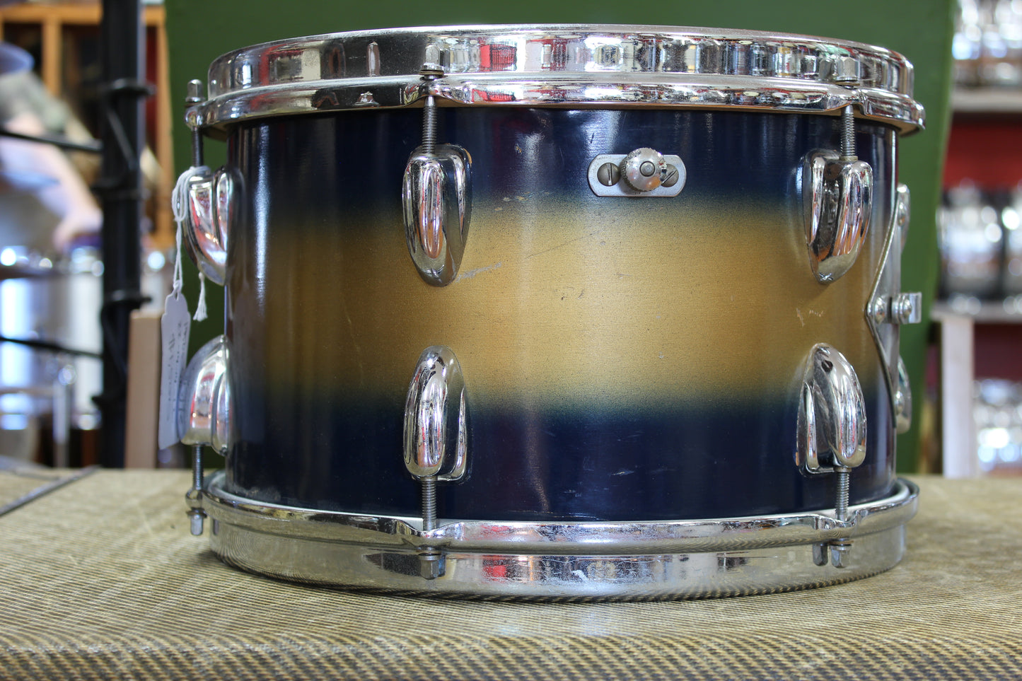 1950s Slingerland Swing-Master Ensemble in Blue & Gold Duco 14x22 6.5x14 14x14 8x12