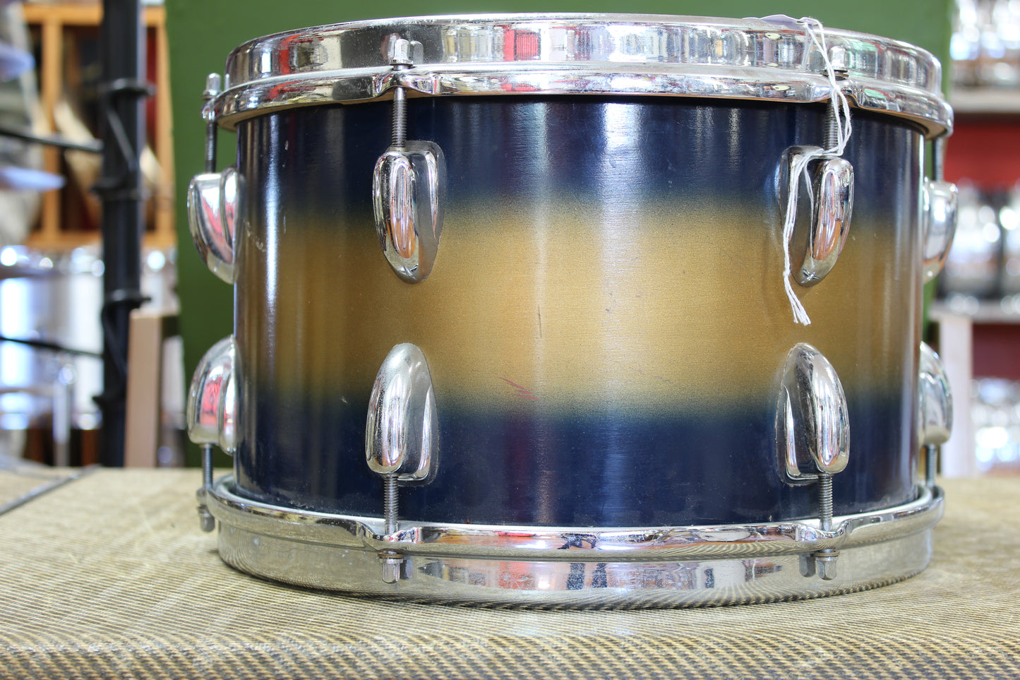 1950s Slingerland Swing-Master Ensemble in Blue & Gold Duco 14x22 6.5x14 14x14 8x12