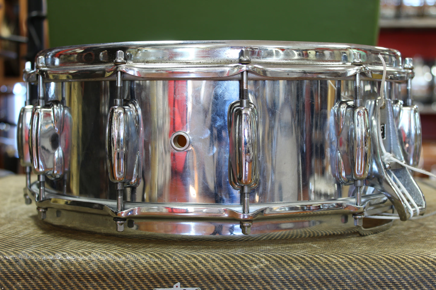 1970s Slingerland Spitfire Snare Drum 5.5"x14" Chrome over Wood
