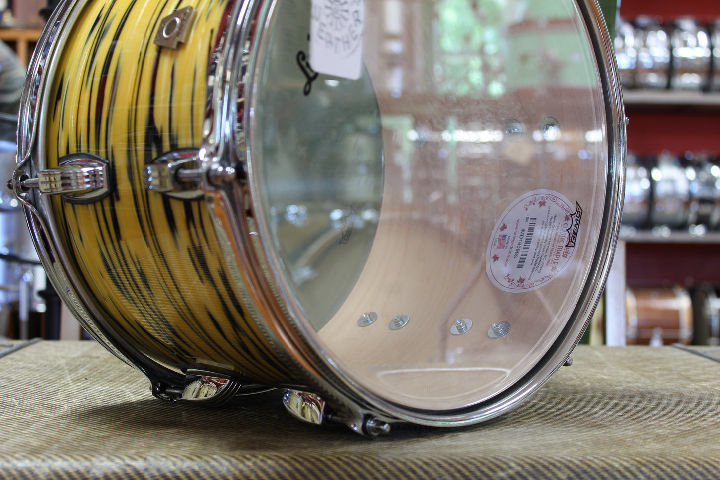 2023 Ludwig Classic Maple 8x12 Tom Tom in Lemon Oyster
