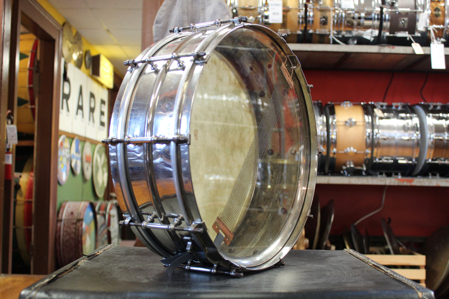 1920s Ludwig 5x15 Nickel Over Brass Snare Drum