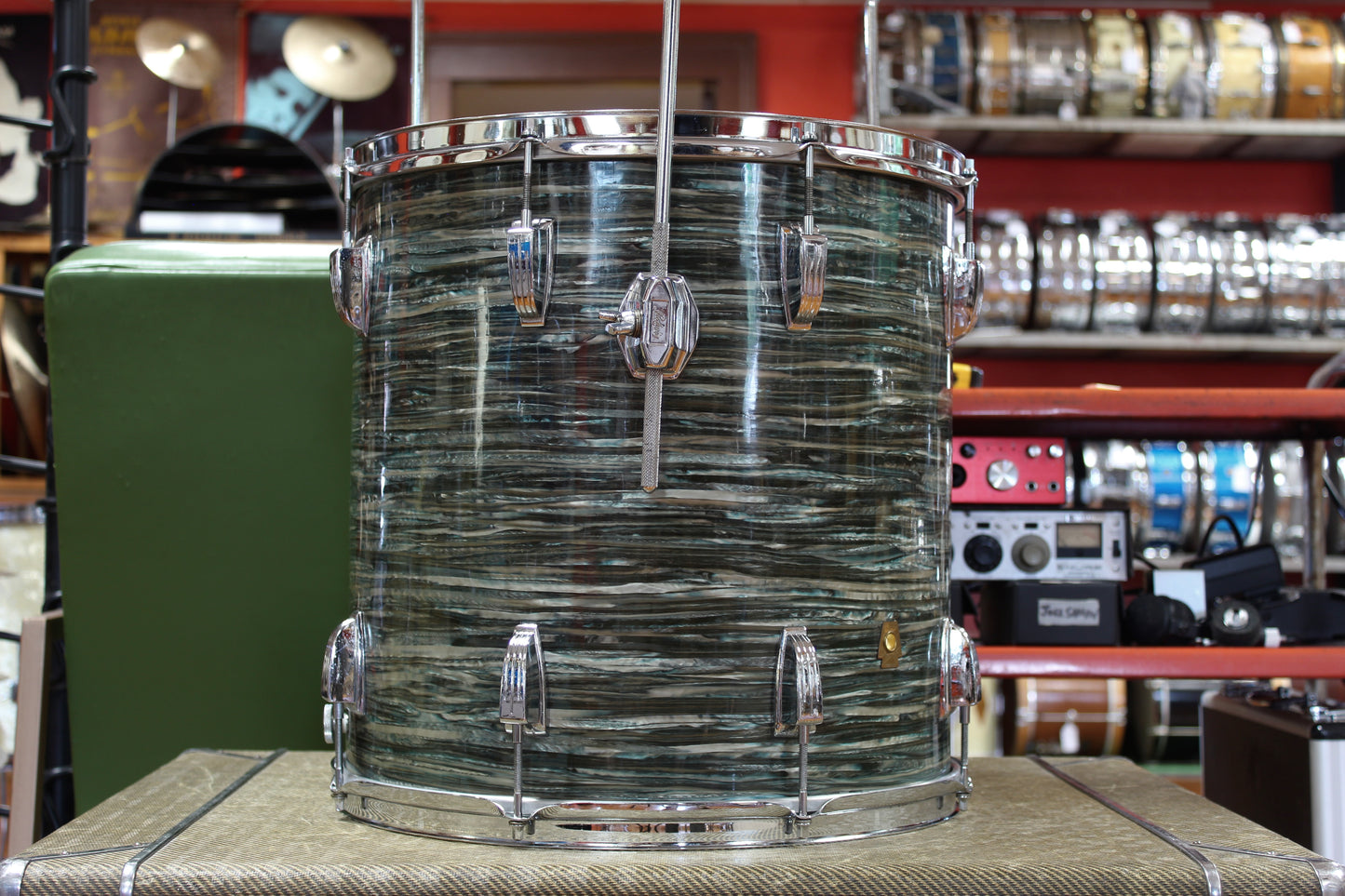 1960s Ludwig Super Classic in Oyster Blue Pearl 14x22 16x16 9x13
