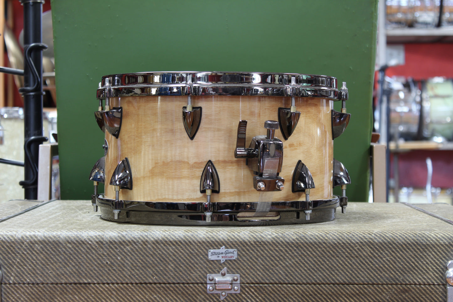 Used Orange County Drums & Percussion Maple Ash Snare Drum 7X13 in Natural Gloss