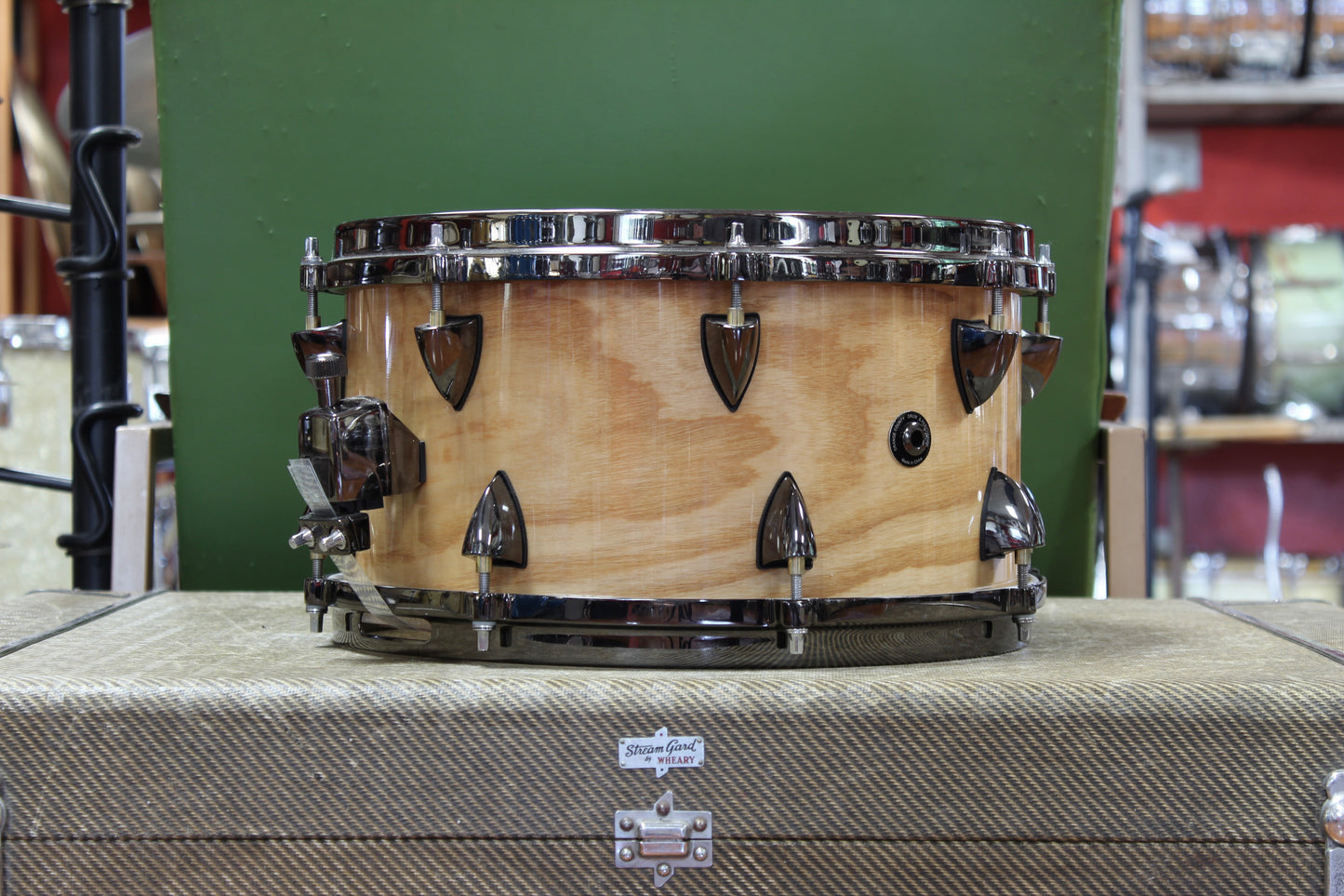 Used Orange County Drums & Percussion Maple Ash Snare Drum 7X13 in Natural Gloss