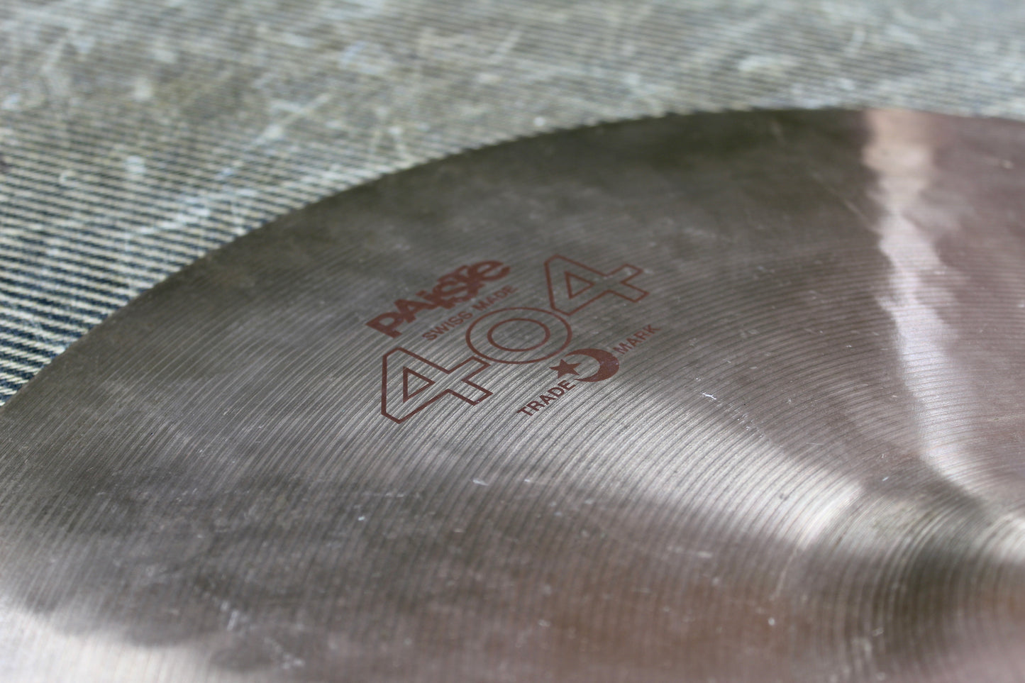 1984 Paiste 18" 404 Medium Crash Cymbal 1395g