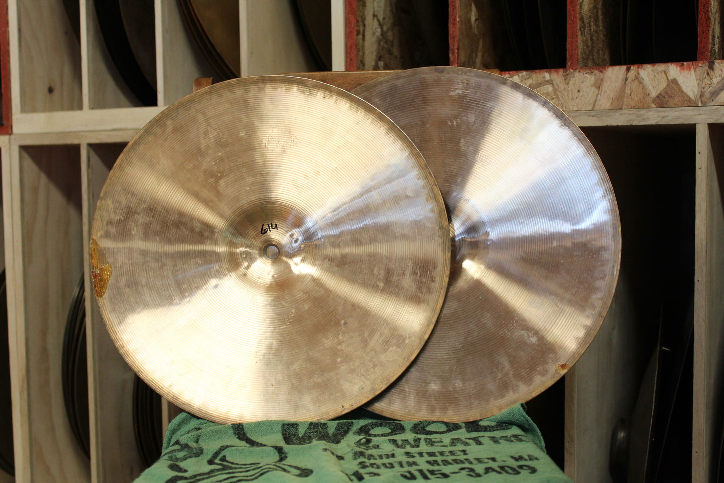 1980s Paiste 14" 404 Hi-Hats 614/699g