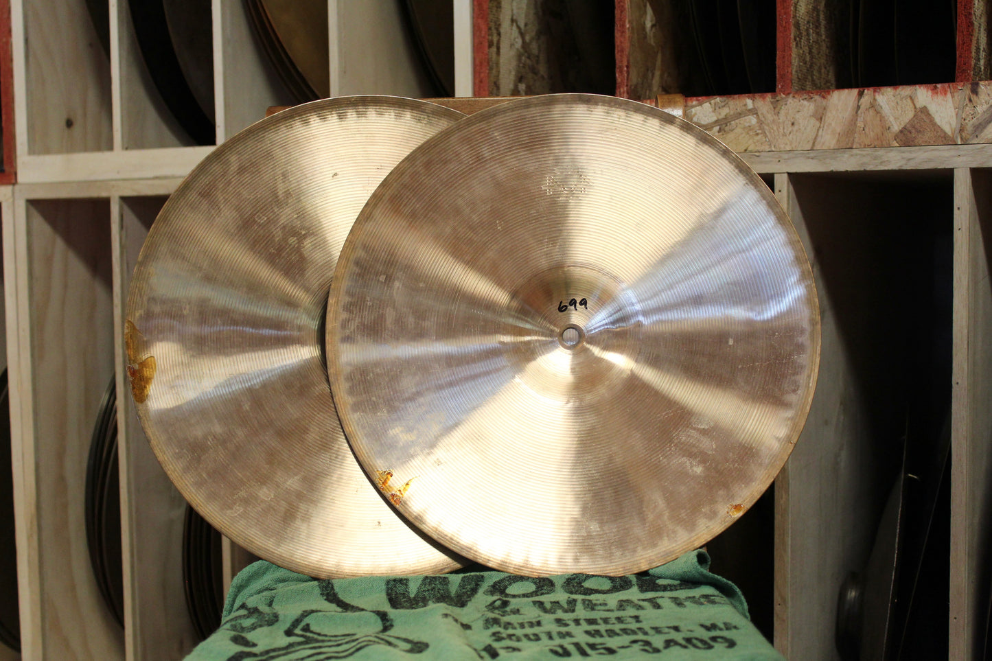 1980s Paiste 14" 404 Hi-Hats 614/699g