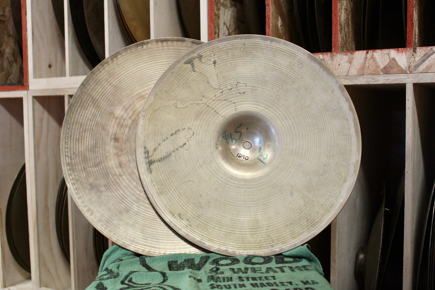 1970s A. Zildjian 15" CI&E Constantinople Hi-Hats 921/1290g