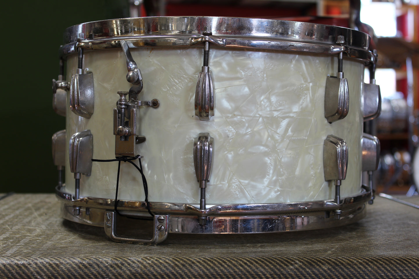 1940s Slingerland Buddy Rich Artists' Model Radio King 7"x14" in Marine Pearl