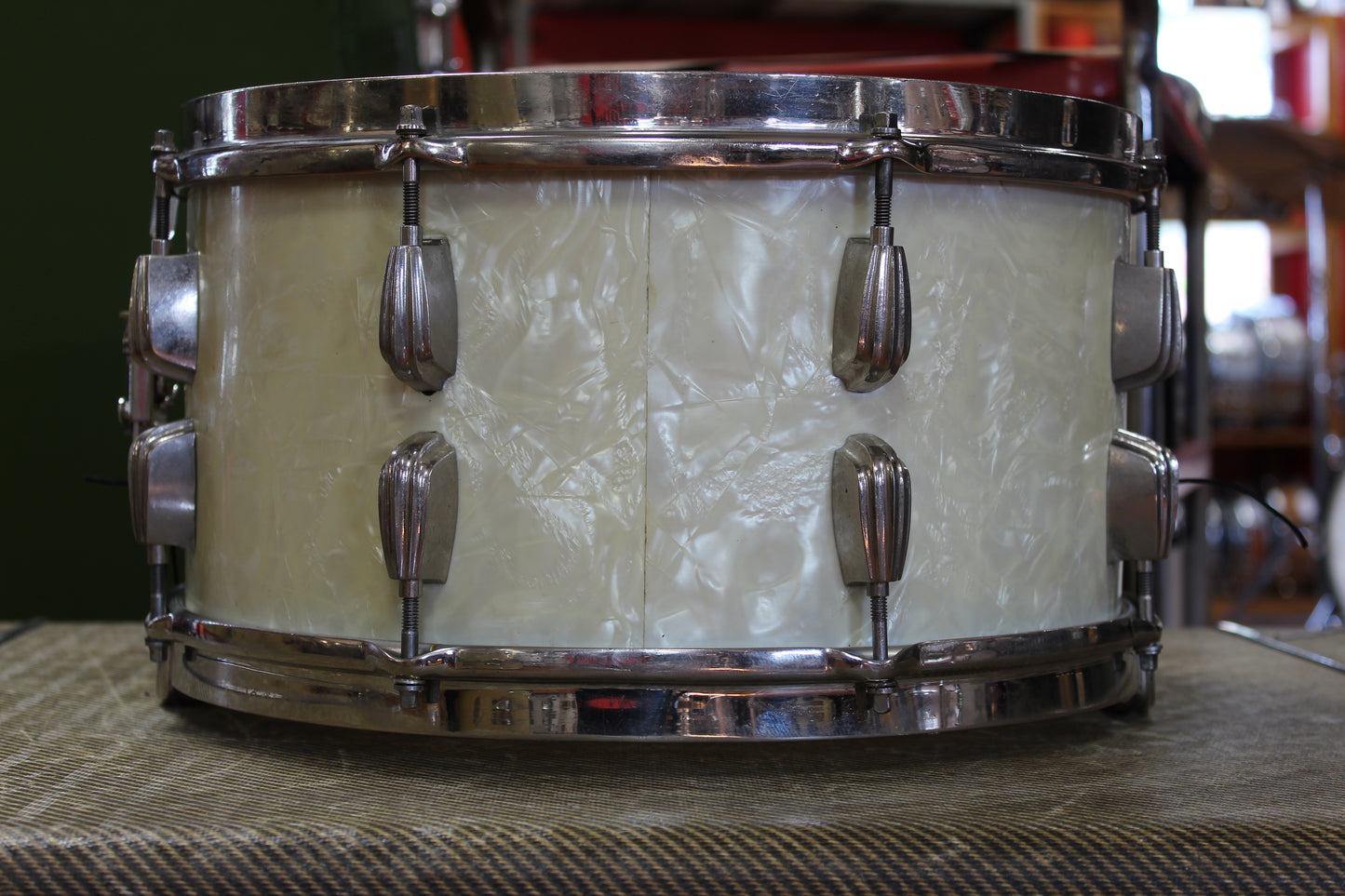 1940s Slingerland Buddy Rich Artists' Model Radio King 7"x14" in Marine Pearl