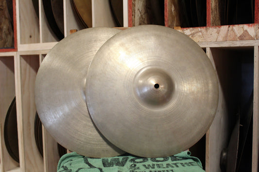 1950s A. Zildjian 14" Small Stamp Hi-Hats 747/775g