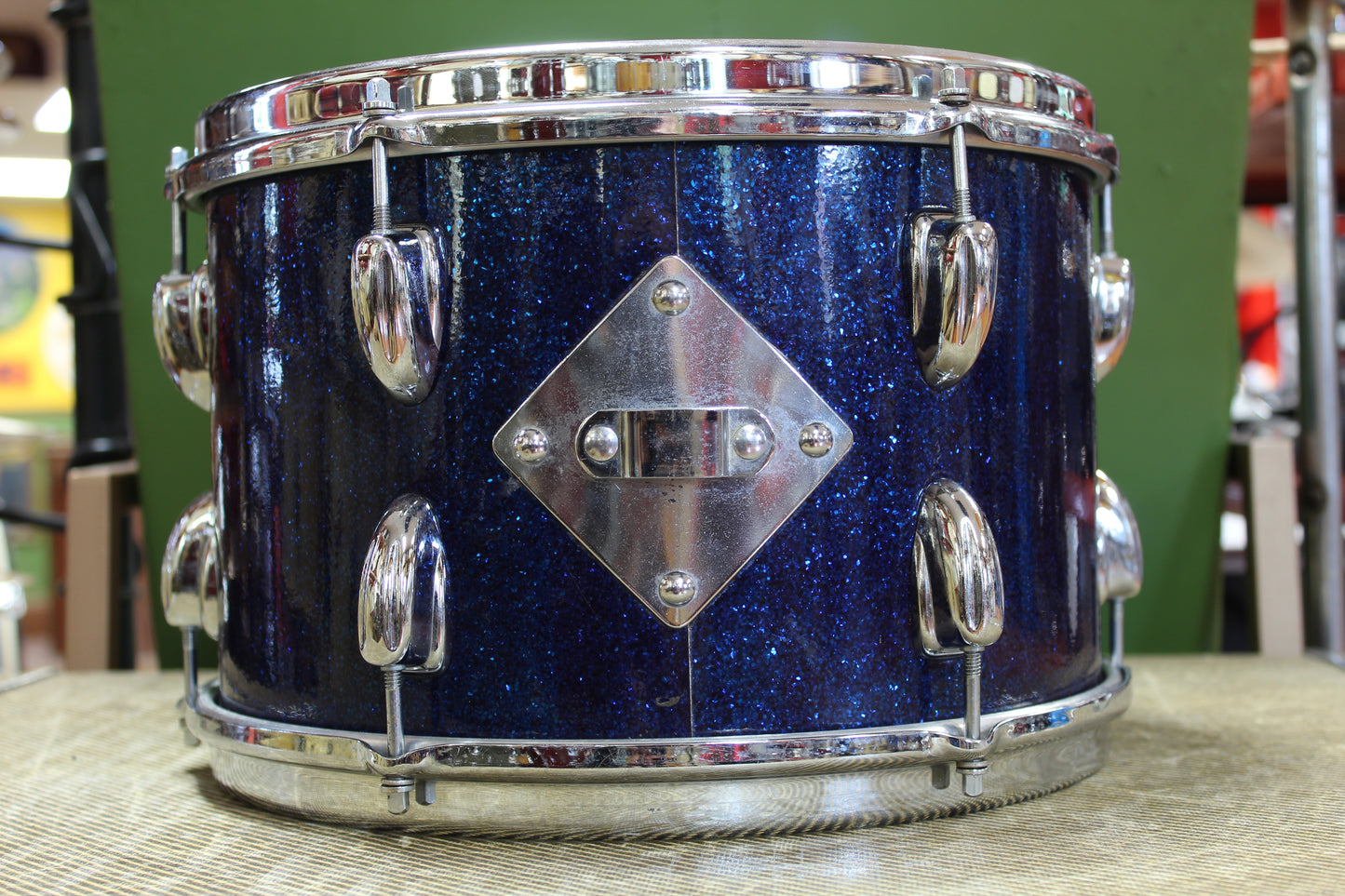 1960's Slingerland 8"x12" Tom in Blue Sparkle