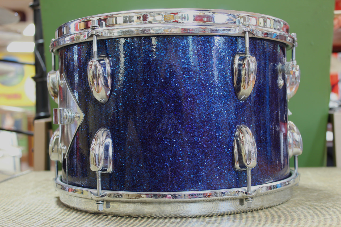 1960's Slingerland 8"x12" Tom in Blue Sparkle