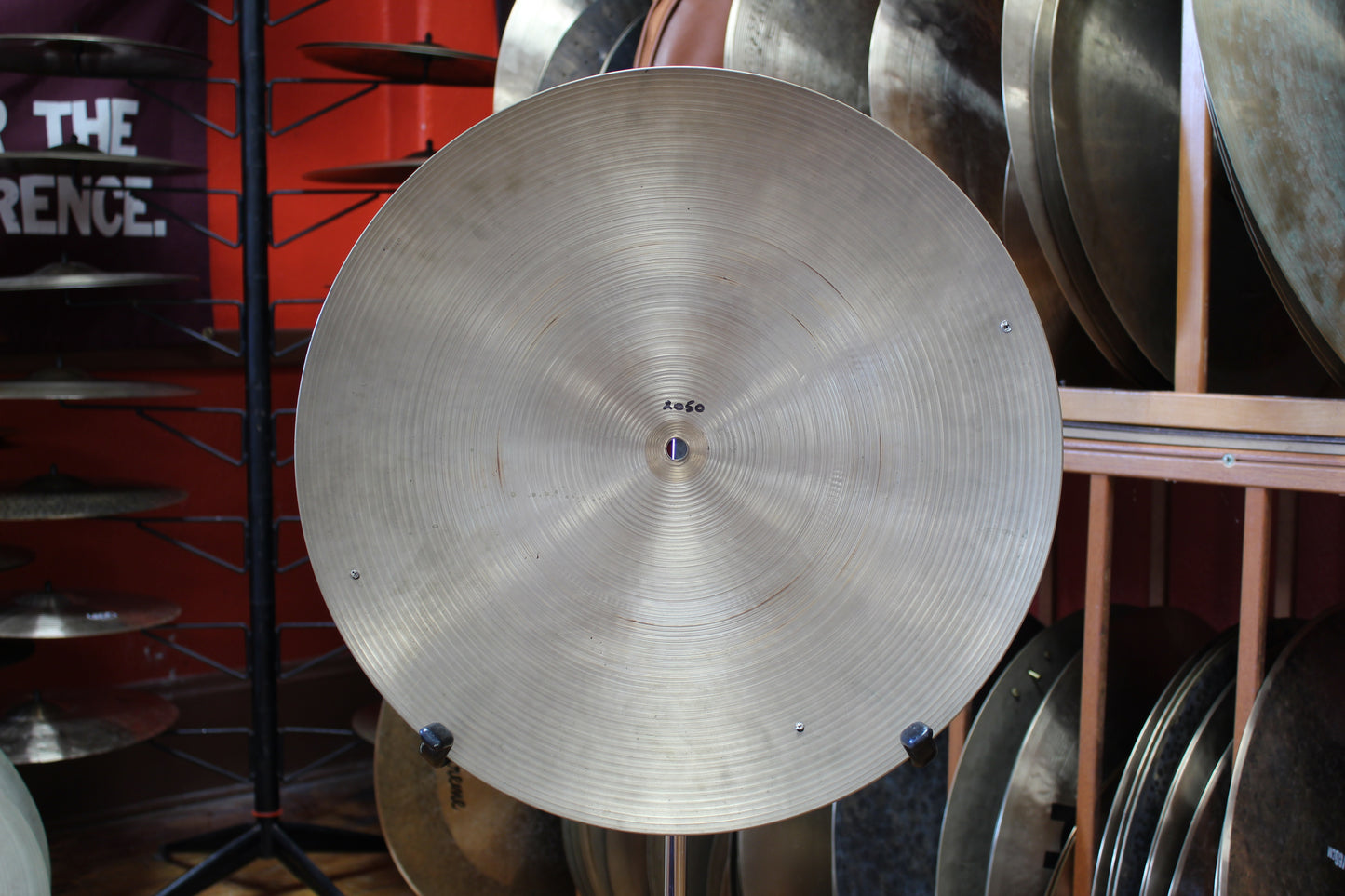 1960s A. Zildjian 18" Flat Ride w/ Rivets 2050g