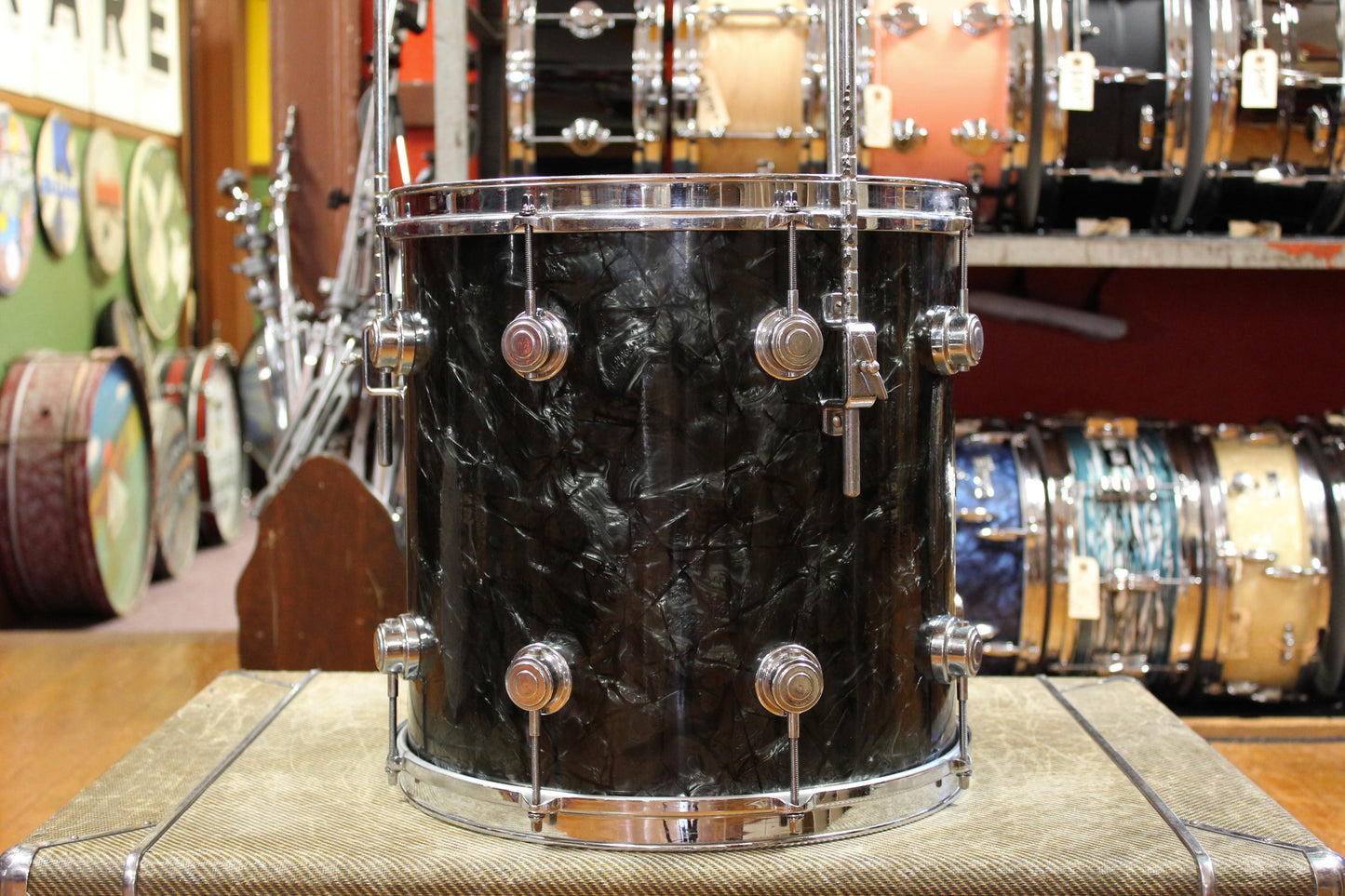 1950s George Way Aristocrat Outfit in Black Diamond Pearl 14x20 8x12 14x14 5.5x14