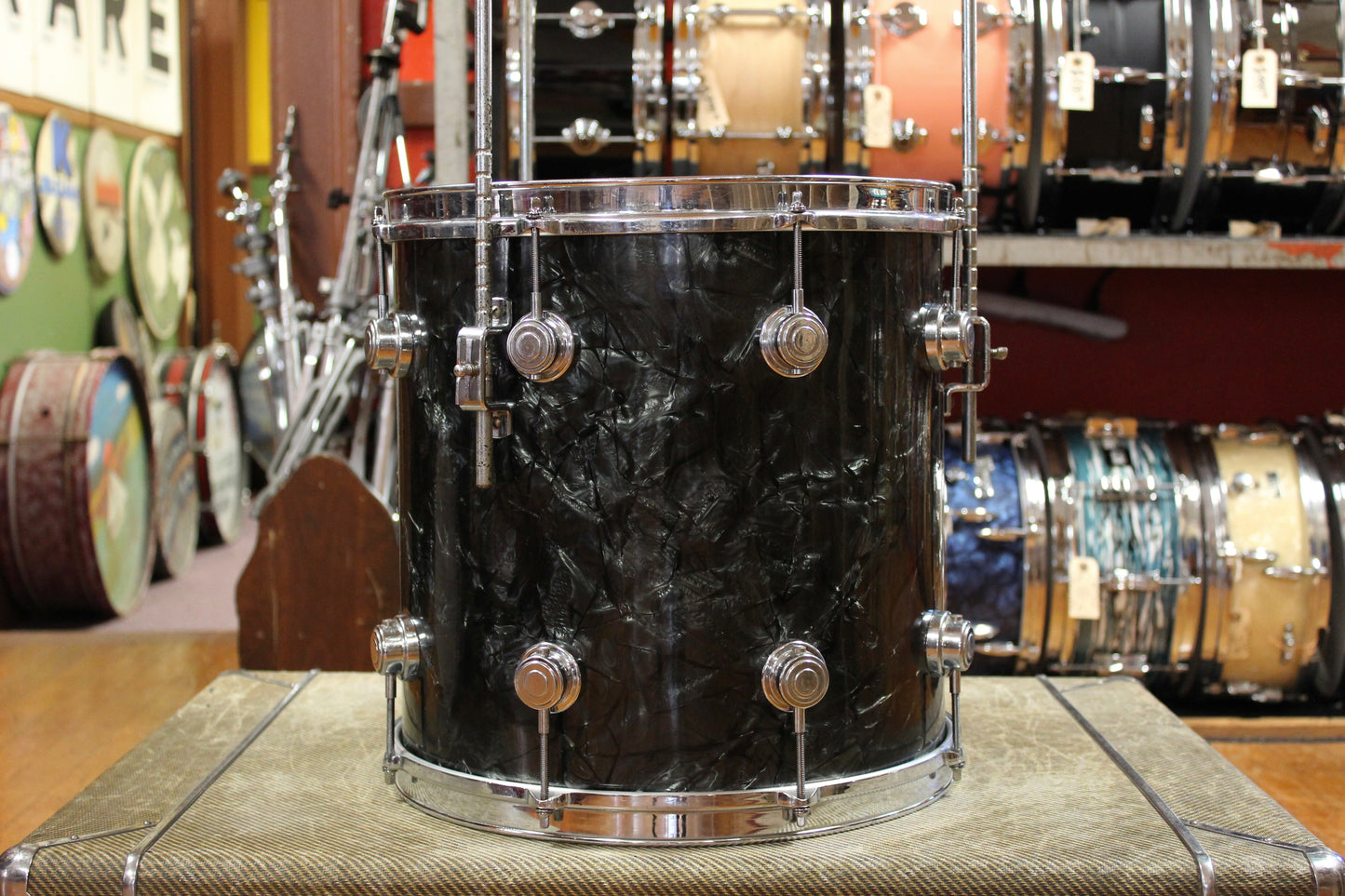 1950s George Way Aristocrat Outfit in Black Diamond Pearl 14x20 8x12 14x14 5.5x14