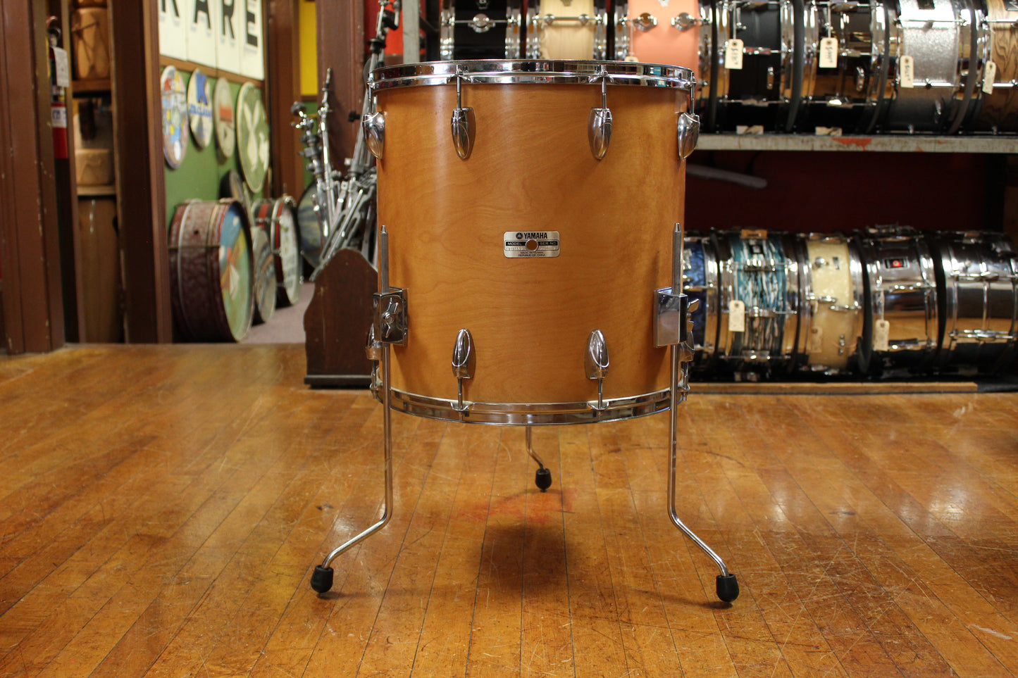 1970s Yamaha 9000 Series Outfit in Natural Birch14x22 8x12 9x13 16x16