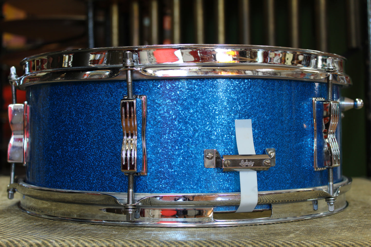 1965 Ludwig 5"x14" Pioneer Snare Drum in Blue Sparkle