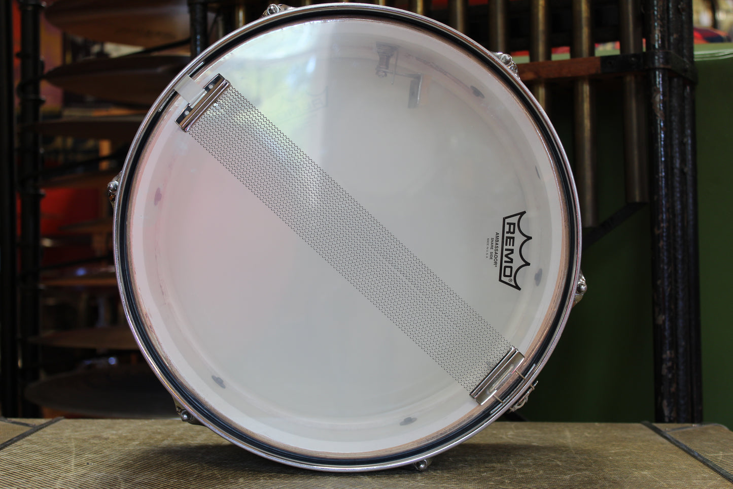 1965 Ludwig 5"x14" Pioneer Snare Drum in Blue Sparkle