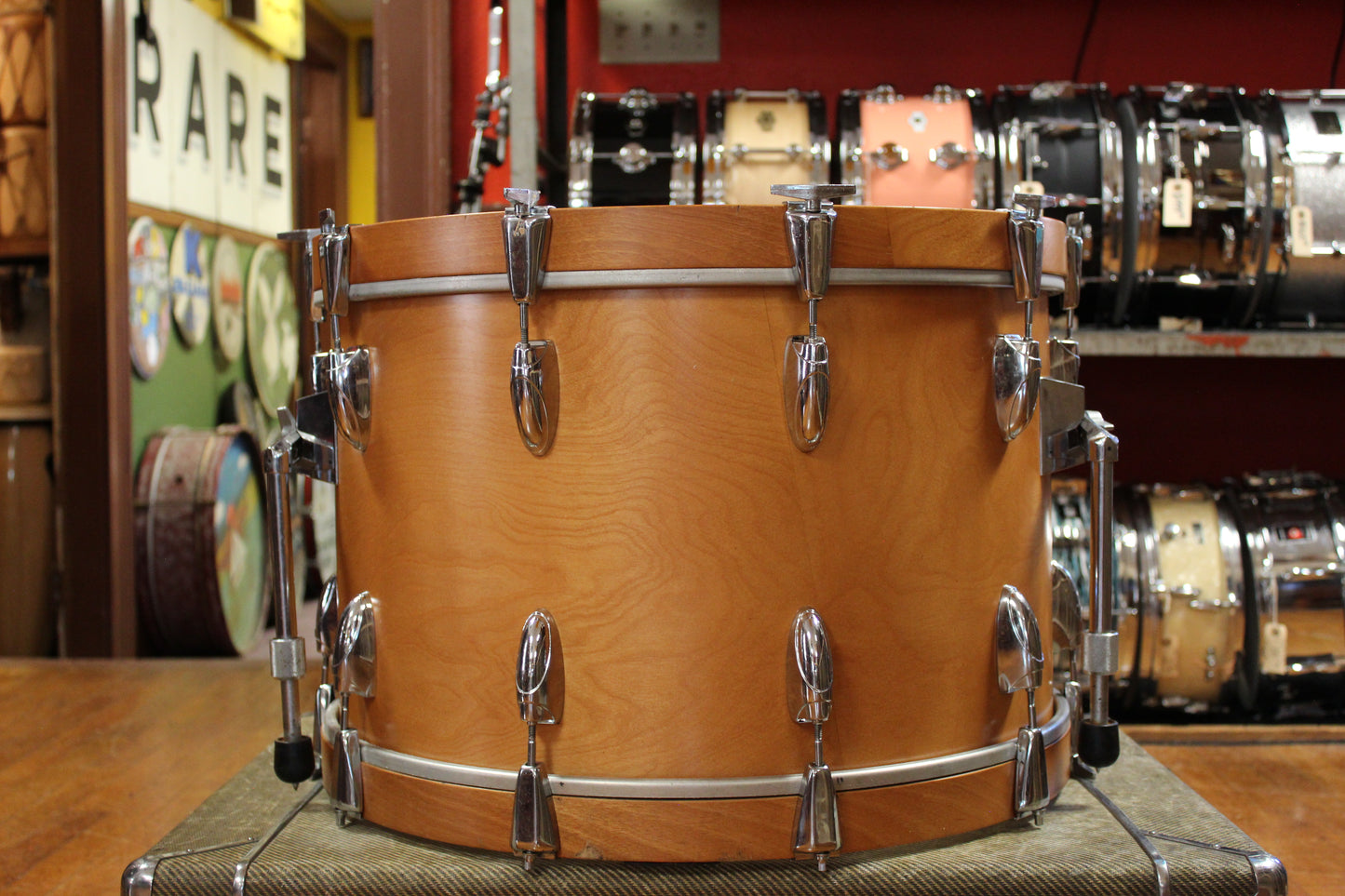 1970s Yamaha 9000 Series Outfit in Natural Birch14x22 8x12 9x13 16x16