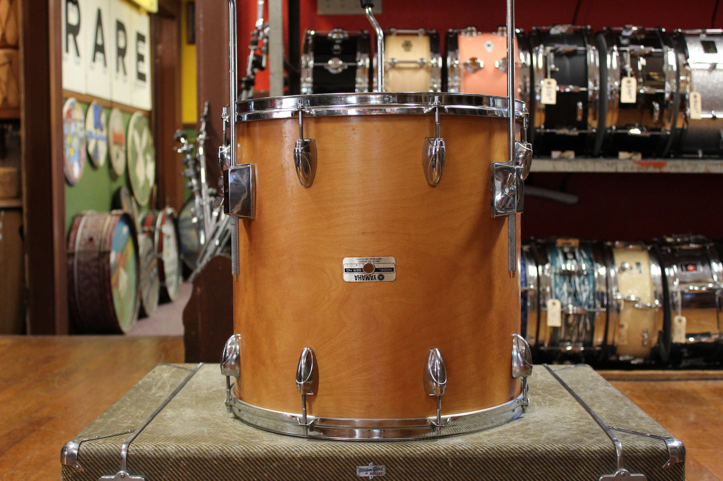 1970s Yamaha 9000 Series Outfit in Natural Birch14x22 8x12 9x13 16x16