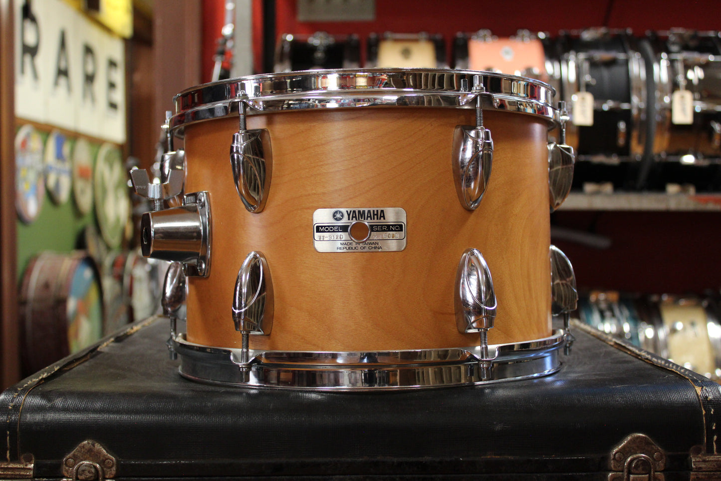 1970s Yamaha 9000 Series Outfit in Natural Birch14x22 8x12 9x13 16x16