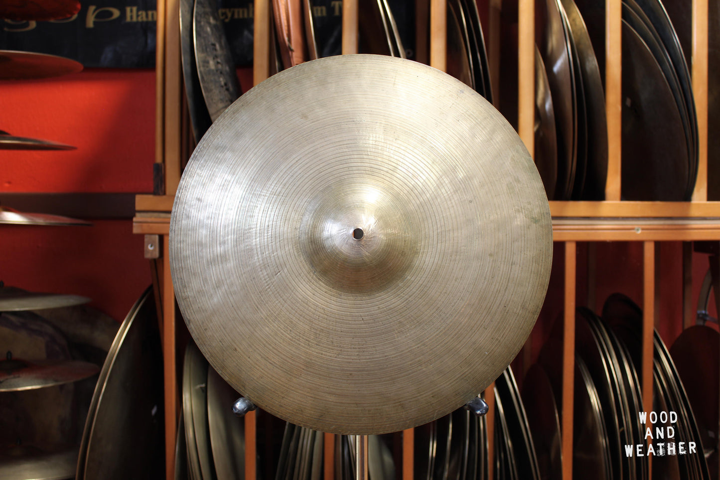 1960s K. Zildjian 16" Intermediate Stamp Crash Cymbal 1165g