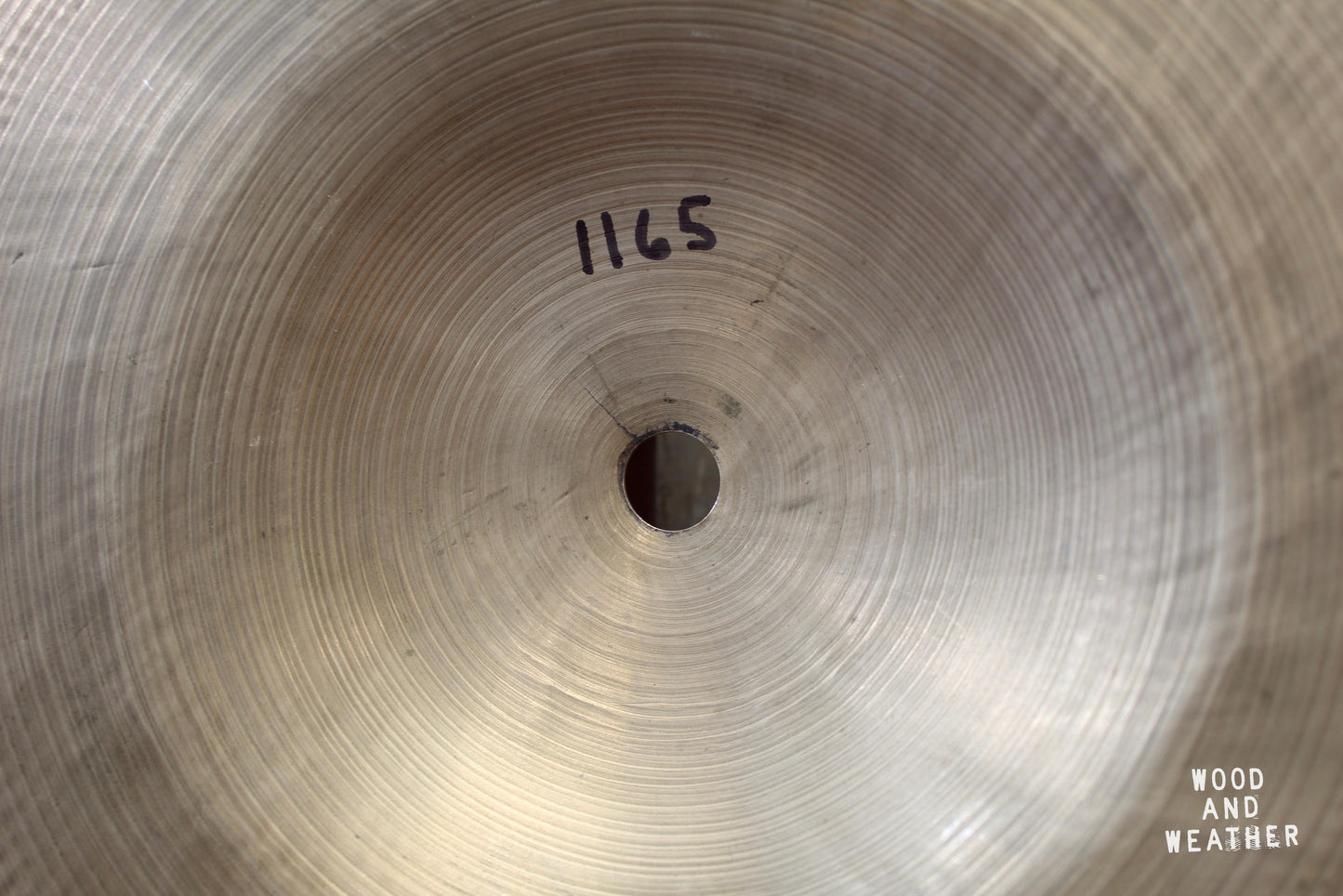 1960s K. Zildjian 16" Intermediate Stamp Crash Cymbal 1165g