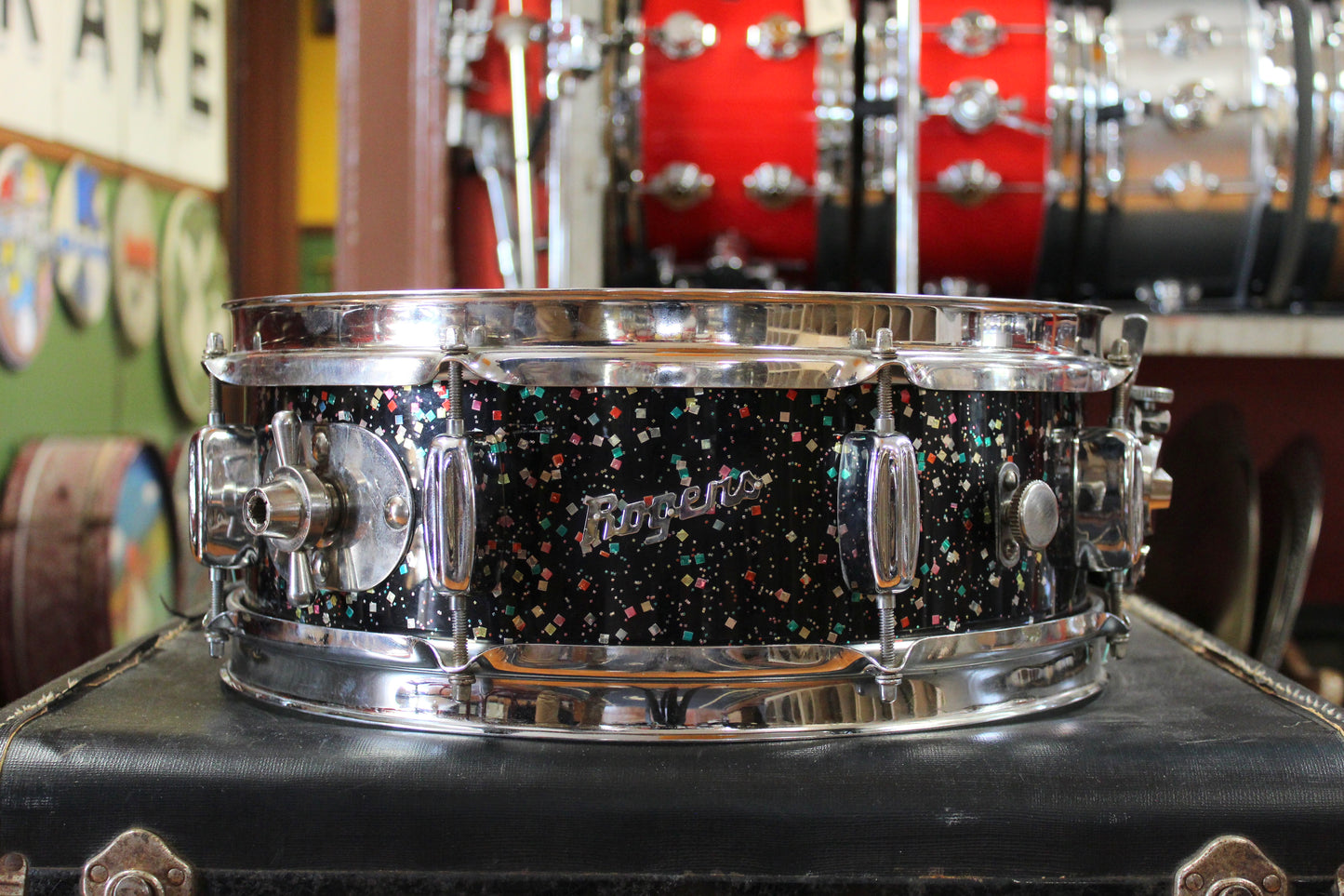 1960s Rogers Holiday 5x14 Snare Drum in Mardi Gras