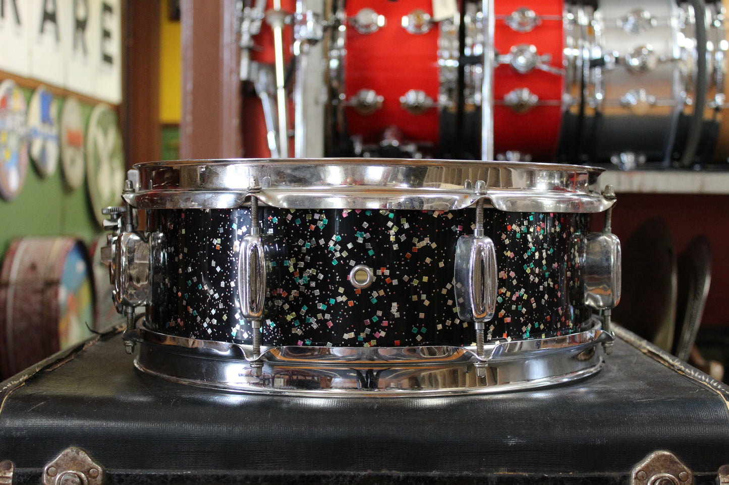 1960s Rogers Holiday 5x14 Snare Drum in Mardi Gras