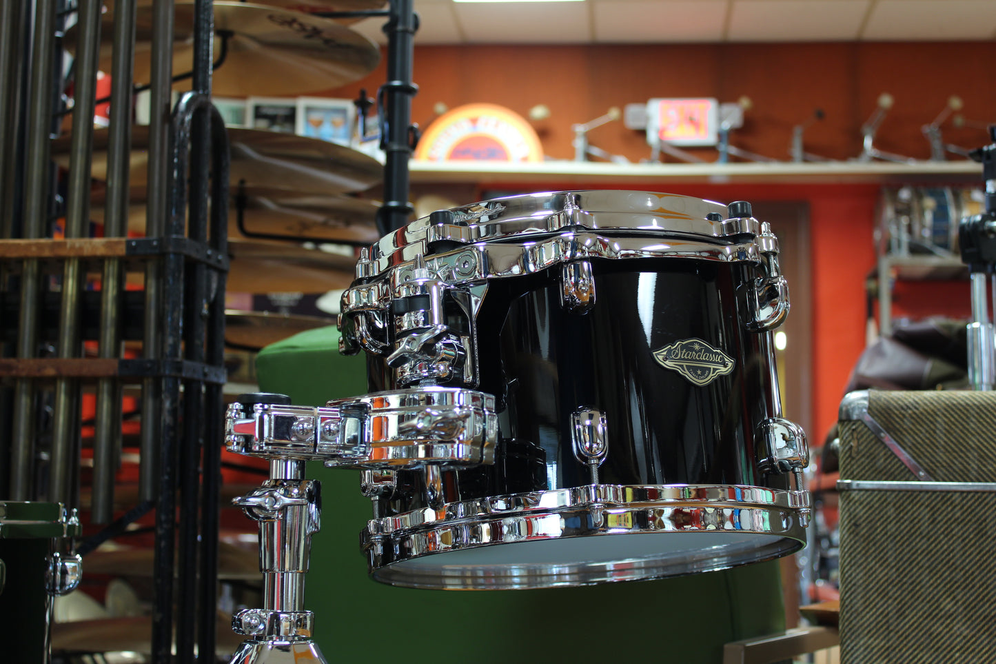 Tama Starclassic Walnut/Birch Kit in Piano Black Lacquer 14x20 14x14 8x12