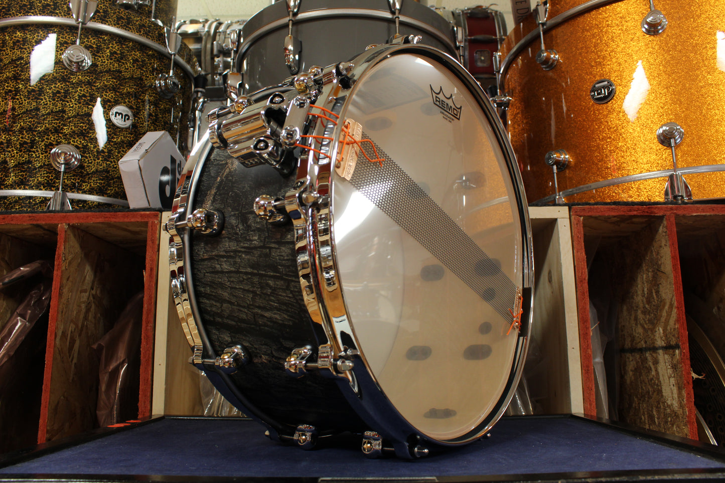 Pearl Reference One 6.5"x14" Snare Drum in Satin Charred Oak