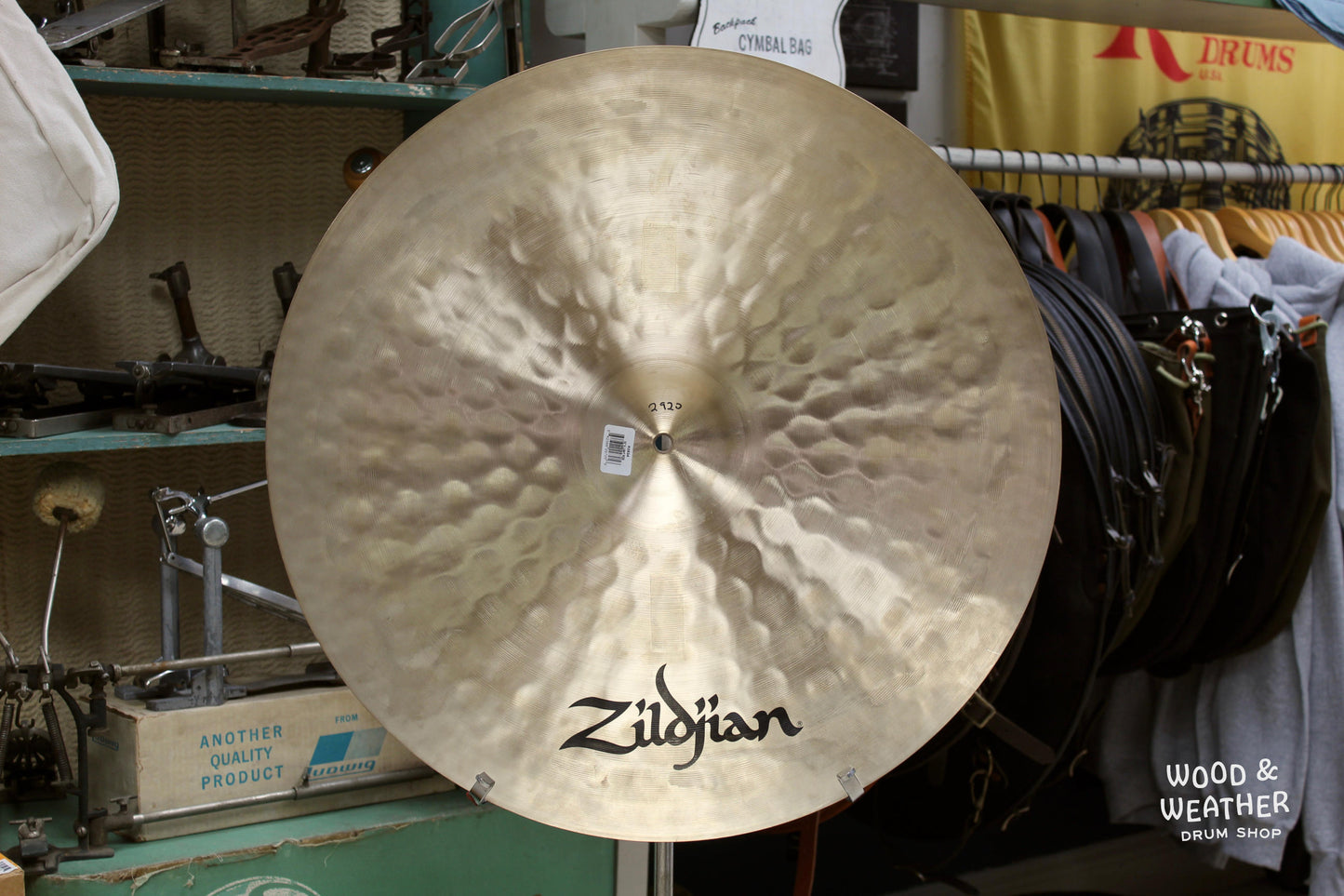 Used Zildjian 24" K Light Ride Cymbal 2920g