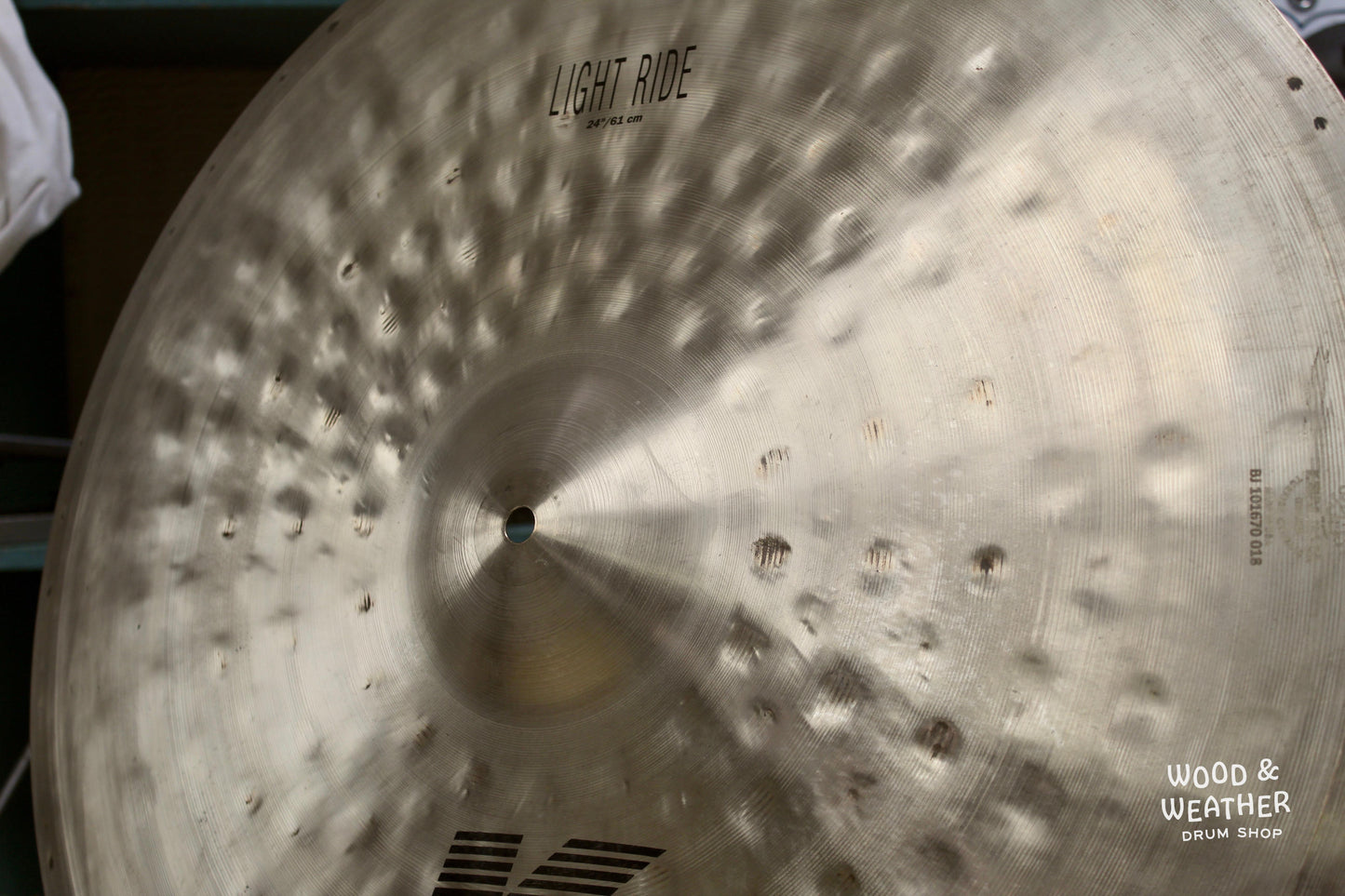 Used Zildjian 24" K Light Ride Cymbal 2920g