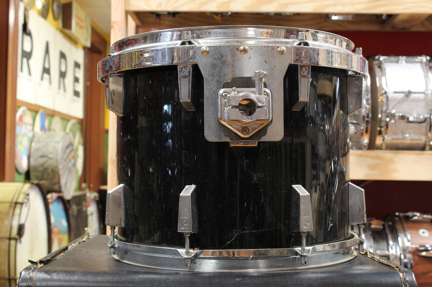 1980s Sonor Phonic 12x15 Tom Tom in Black